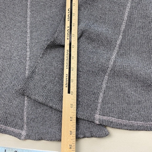 Three Dot Cardigan Sweater Womens Medium Gray Shaker Knit Open Front Minimal - Picture 9 of 14